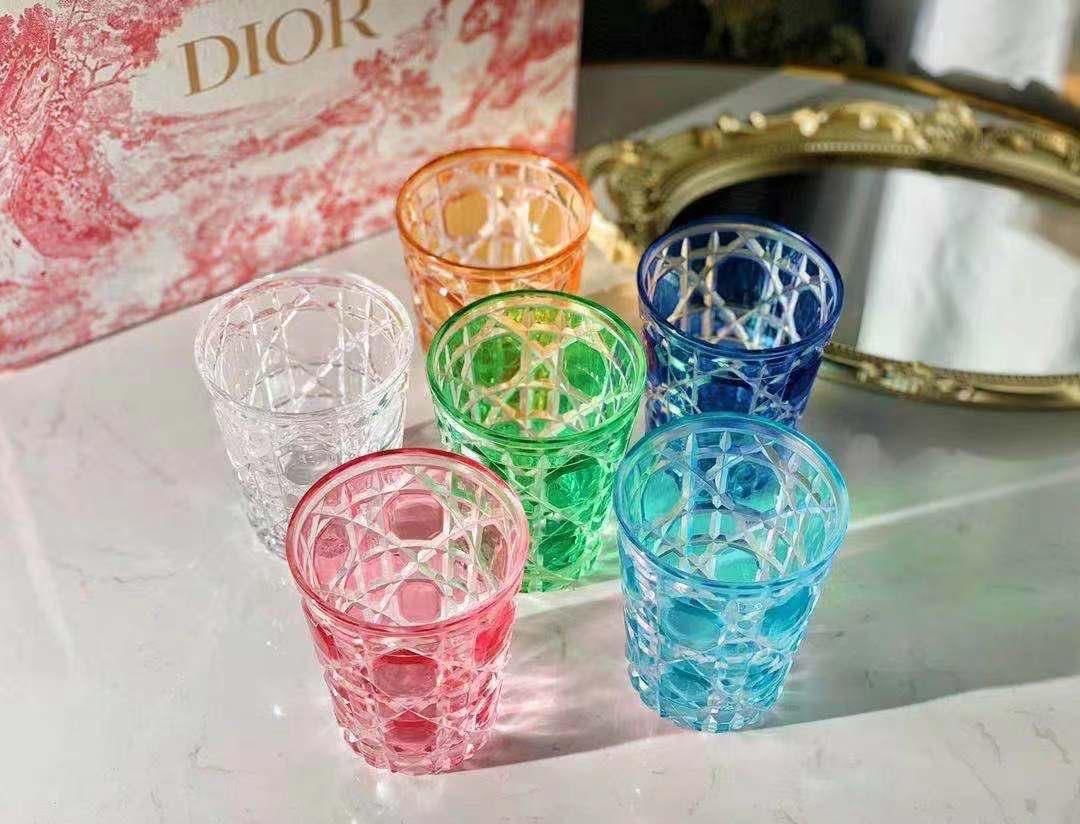 Vine Lattice Fantasy Crystal Glasses Gift Set Juice Glasses 6 Piece Set - Dior Cups | Aleppo Gift UAE